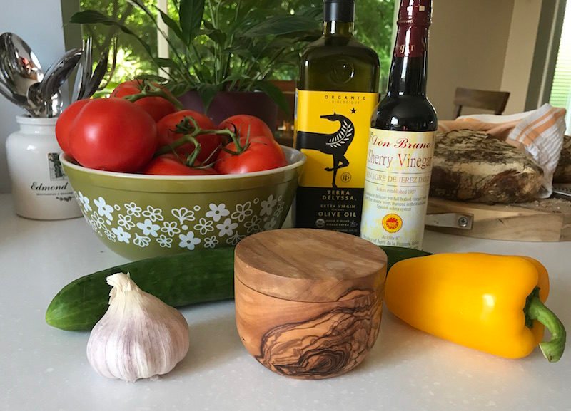 Rustic Gazpacho Ingredients