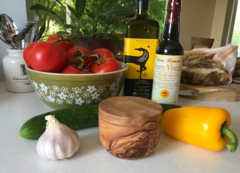Rustic Gazpacho Ingredients