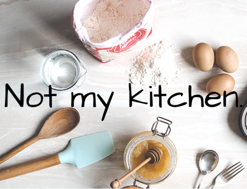 Behind the scenes…in my temporary kitchen